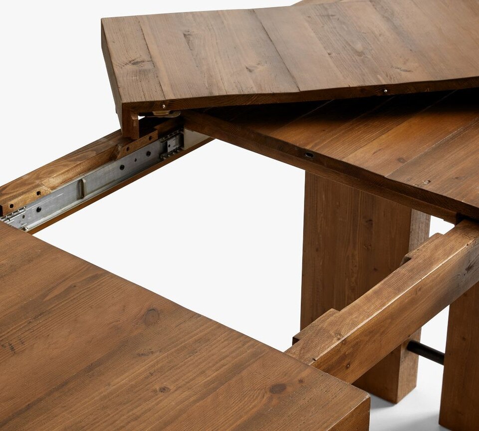 North Reclaimed Wood Extending Dining Table Pottery Barn Australia